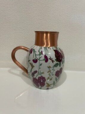 Grey Floral Galore Copper Jug